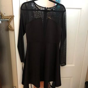 Deep V little black dress!!